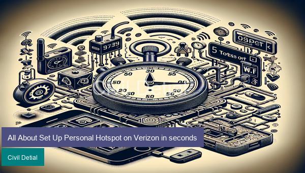 All About Set Up Personal Hotspot on Verizon in seconds