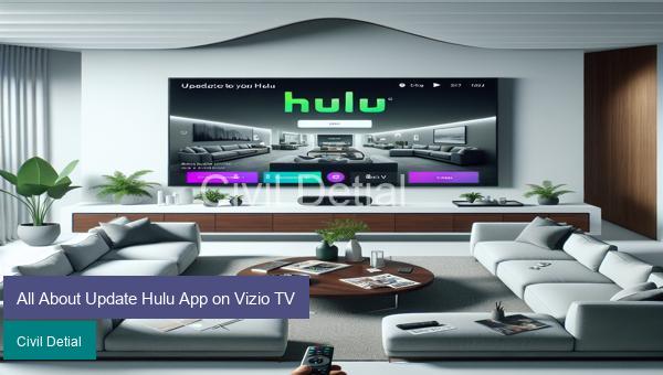 All About Update Hulu App on Vizio TV