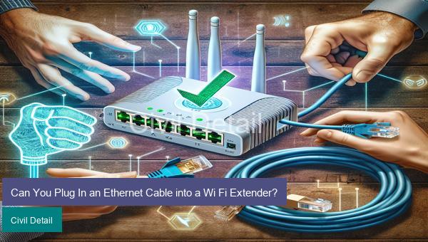 Can You Plug In an Ethernet Cable into a Wi Fi Extender?