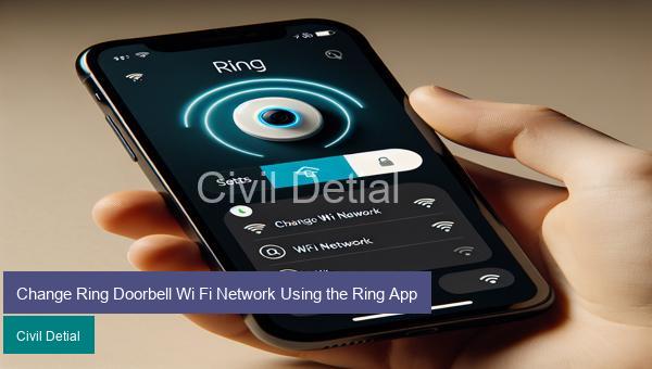 Change Ring Doorbell Wi Fi Network Using the Ring App