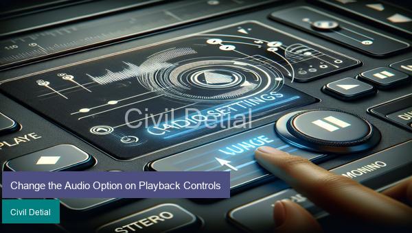 Change the Audio Option on Playback Controls