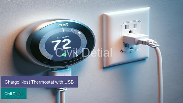 Charge Nest Thermostat with USB