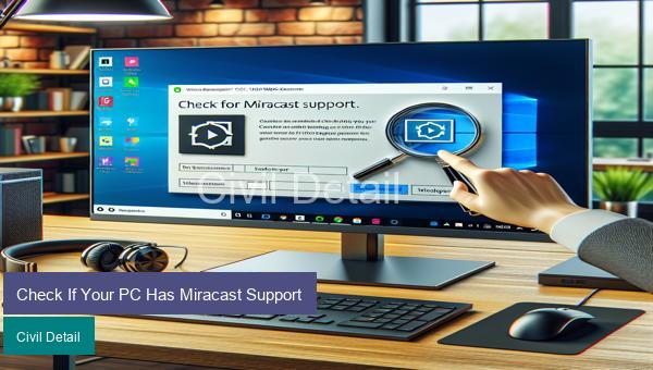 Check If Your PC Has Miracast Support