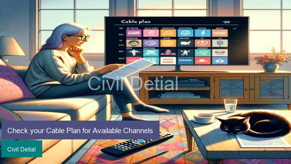 Check your Cable Plan for Available Channels