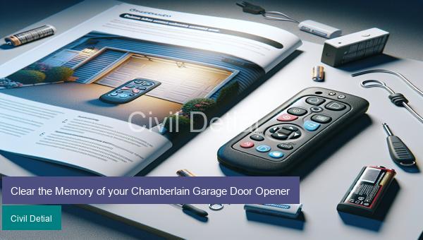Clear the Memory of your Chamberlain Garage Door Opener