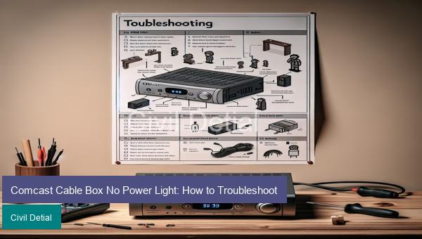 Comcast Cable Box No Power Light: How to Troubleshoot