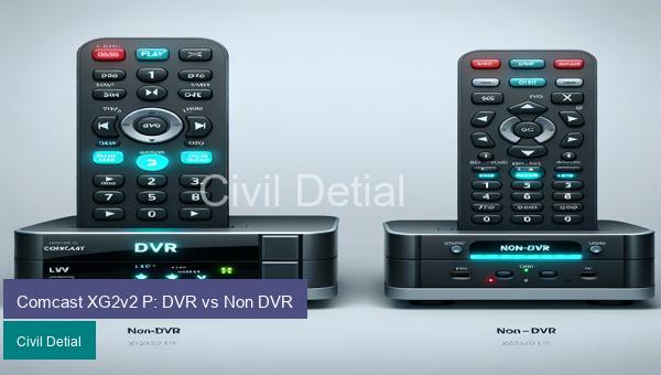 Comcast XG2v2 P: DVR vs Non DVR