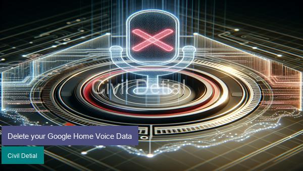 Delete your Google Home Voice Data