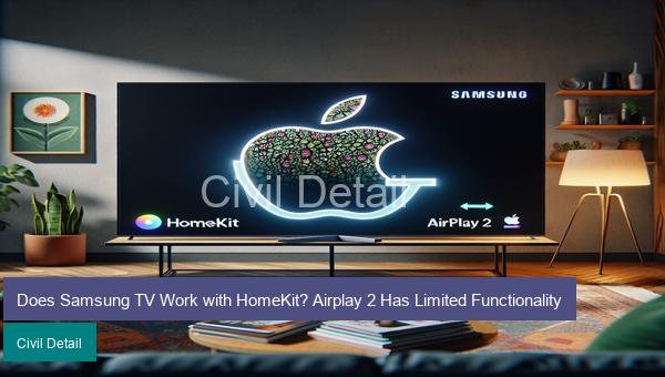 Does Samsung TV Work with HomeKit? Airplay 2 Has Limited Functionality