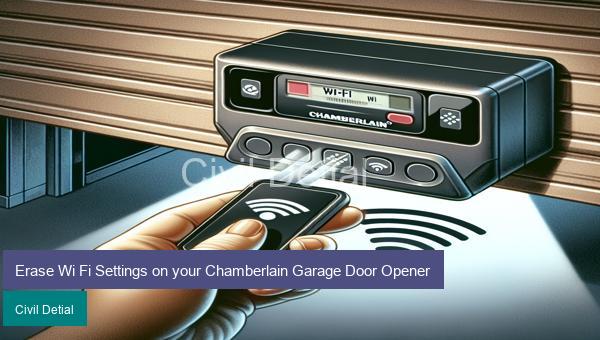 Erase Wi Fi Settings on your Chamberlain Garage Door Opener