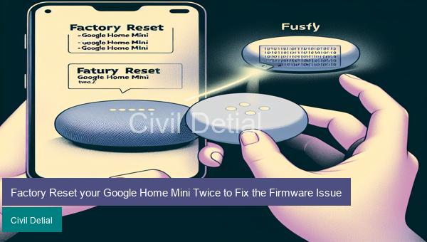 Factory Reset your Google Home Mini Twice to Fix the Firmware Issue