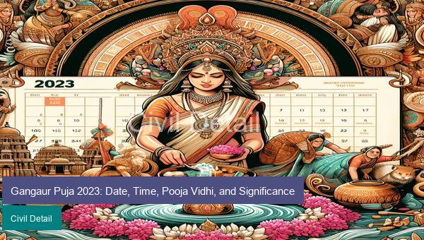 Gangaur Puja 2023: Date, Time, Pooja Vidhi, and Significance