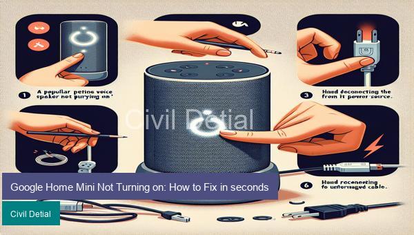 Google Home Mini Not Turning on: How to Fix in seconds