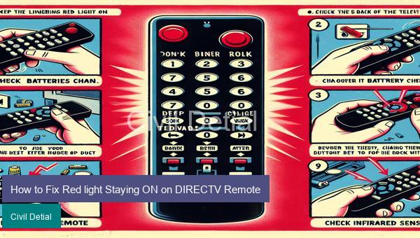 How to Fix Red light Staying ON on DIRECTV Remote
