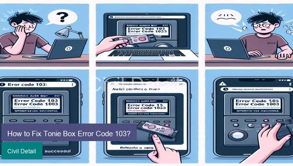 How to Fix Tonie Box Error Code 103?