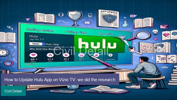 How to Update Hulu App on Vizio TV: we did the research