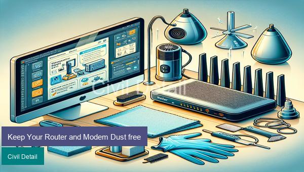 Keep Your Router and Modem Dust free