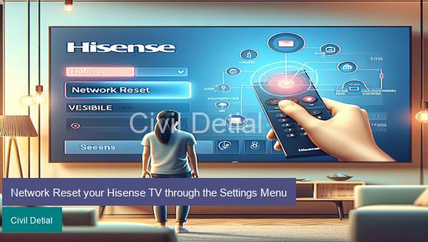 Network Reset your Hisense TV through the Settings Menu