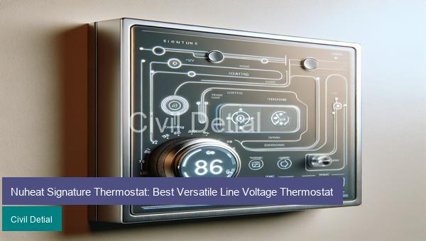 Nuheat Signature Thermostat: Best Versatile Line Voltage Thermostat