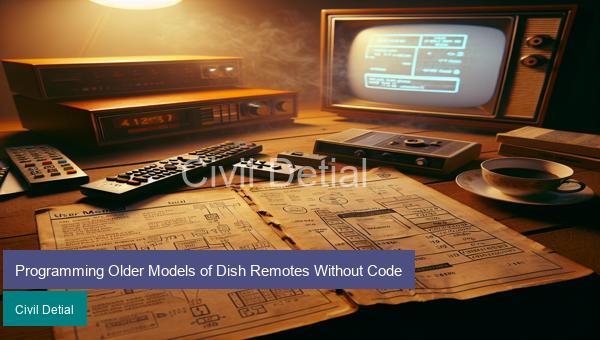 Programming Older Models of Dish Remotes Without Code