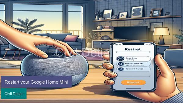 Restart your Google Home Mini