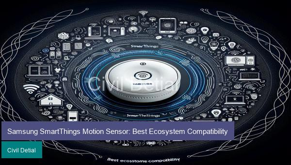 Samsung SmartThings Motion Sensor: Best Ecosystem Compatibility