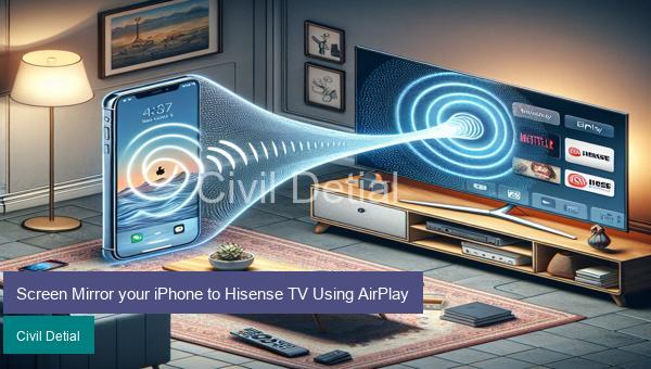 Screen Mirror your iPhone to Hisense TV Using AirPlay