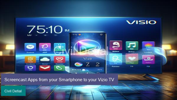 Screencast Apps from your Smartphone to your Vizio TV