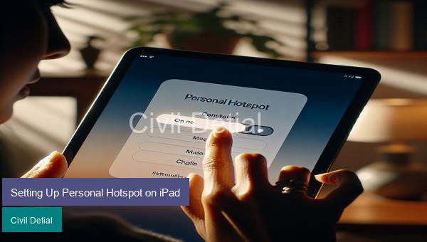 Setting Up Personal Hotspot on iPad