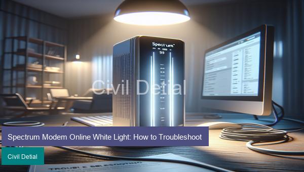 Spectrum Modem Online White Light: How to Troubleshoot