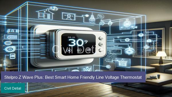 Stelpro Z Wave Plus: Best Smart Home Friendly Line Voltage Thermostat