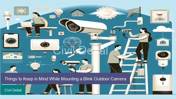 Things to Keep in Mind While Mounting a Blink Outdoor Camera