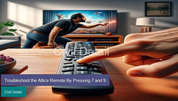 Troubleshoot the Altice Remote By Pressing 7 and 9