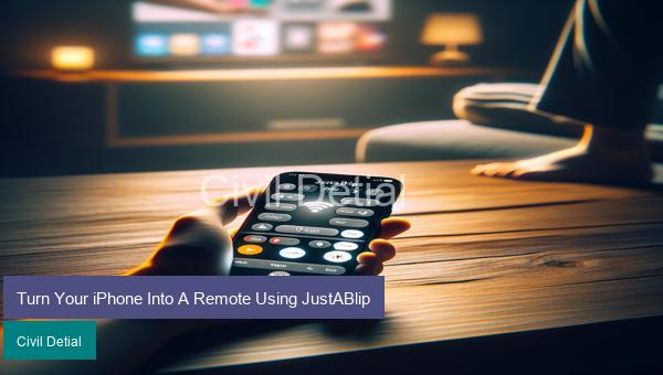 Turn Your iPhone Into A Remote Using JustABlip