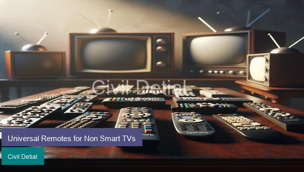 Universal Remotes for Non Smart TVs