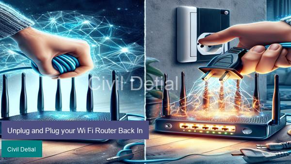 Unplug and Plug your Wi Fi Router Back In