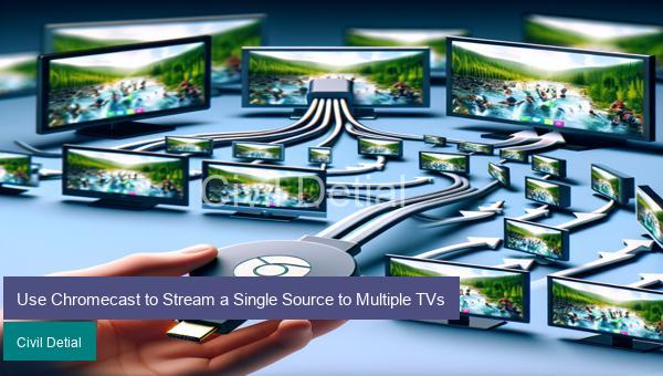 Use Chromecast to Stream a Single Source to Multiple TVs