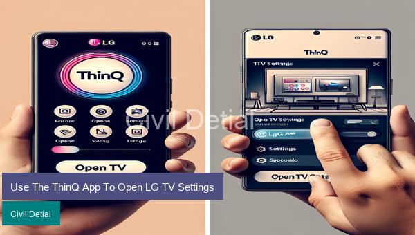 Use The ThinQ App To Open LG TV Settings