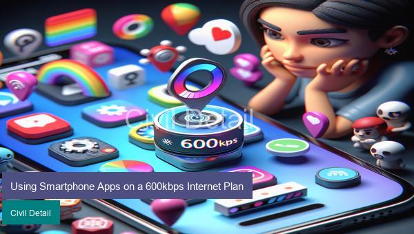 Using Smartphone Apps on a 600kbps Internet Plan