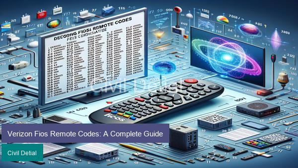 Verizon Fios Remote Codes: A Complete Guide