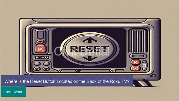 Where is the Reset Button Located on the Back of the Roku TV?