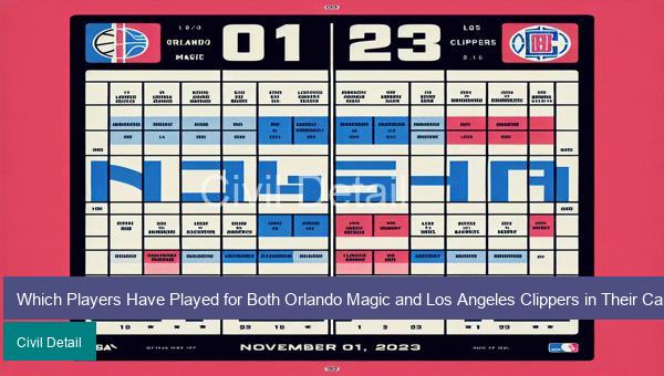 Which Players Have Played for Both Orlando Magic and Los Angeles Clippers in Their Careers? NBA Immaculate Grid answers November 01 2023