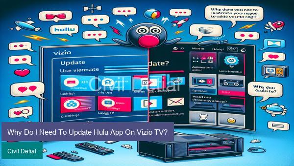 Why Do I Need To Update Hulu App On Vizio TV?