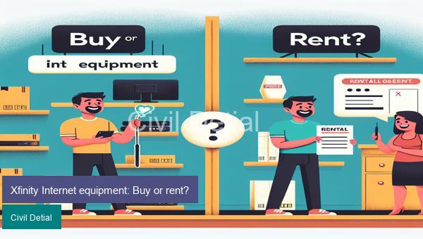 Xfinity Internet equipment: Buy or rent?