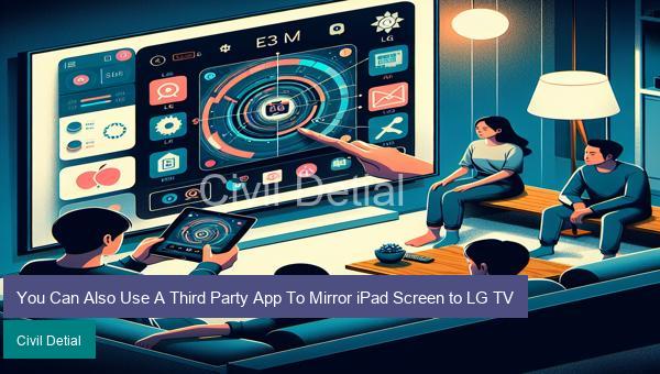 You Can Also Use A Third Party App To Mirror iPad Screen to LG TV