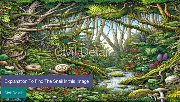 Explanation To Find The Snail in this Image