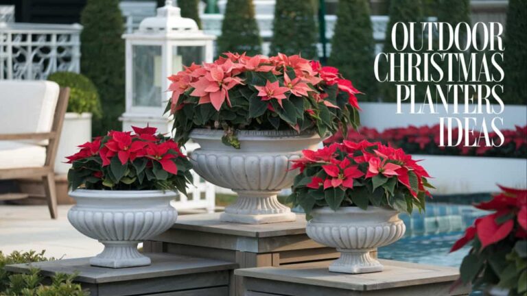 Outdoor Christmas Planters Ideas