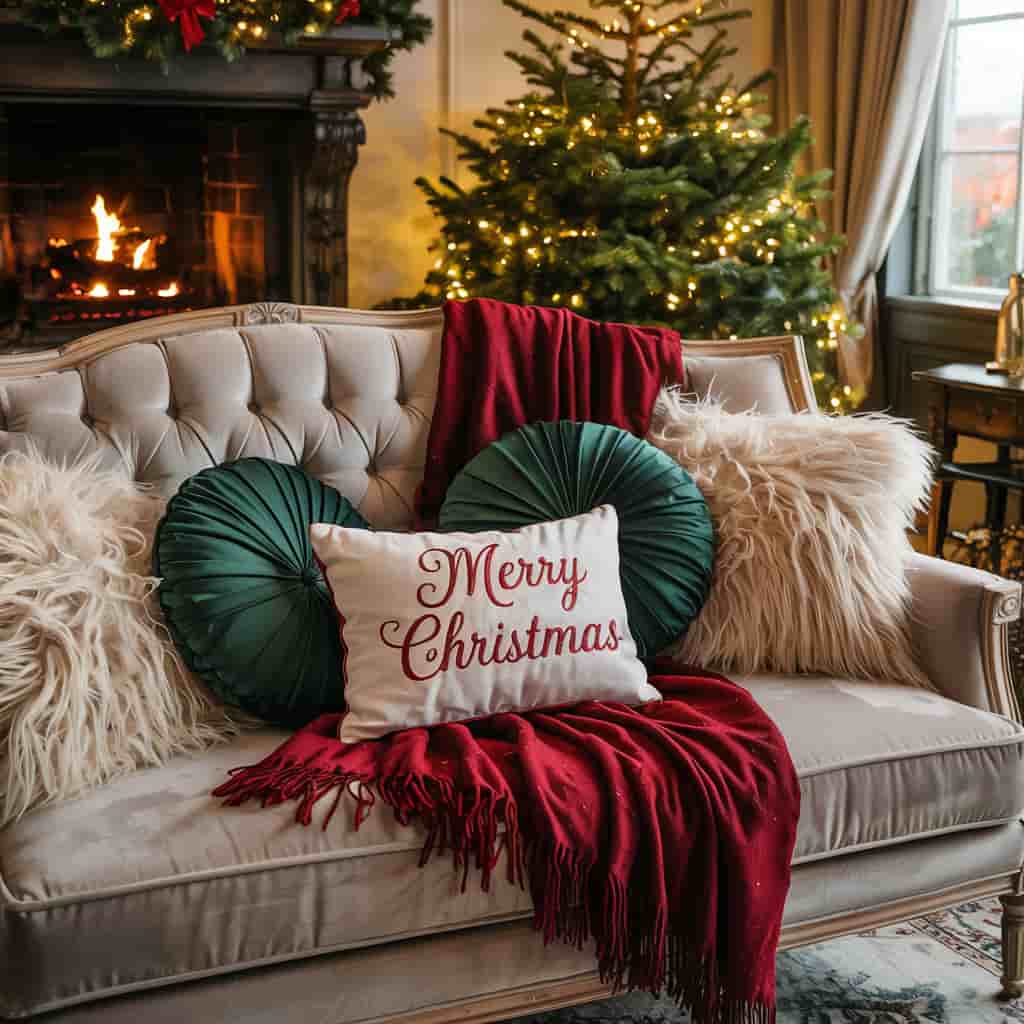 Plush Throw Pillows and Blankets