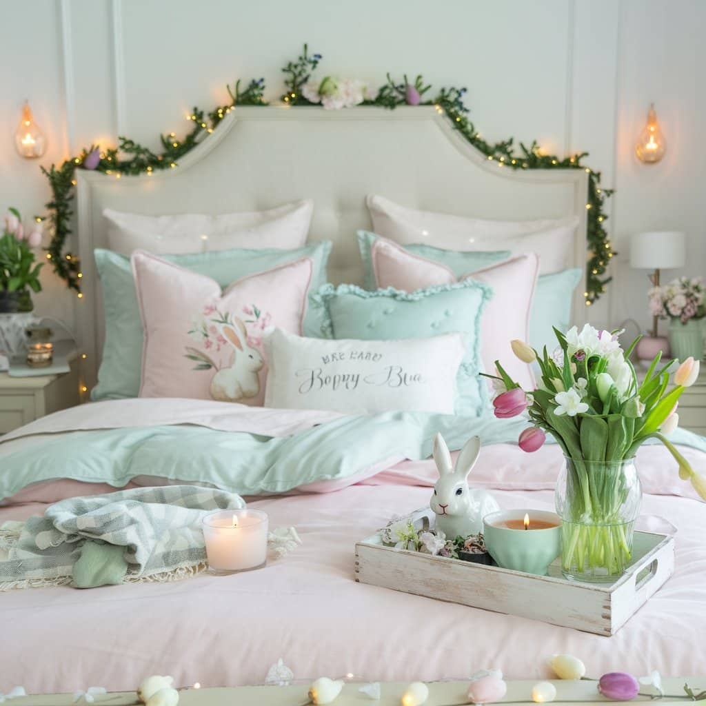 Cozy Easter Bedroom Accents