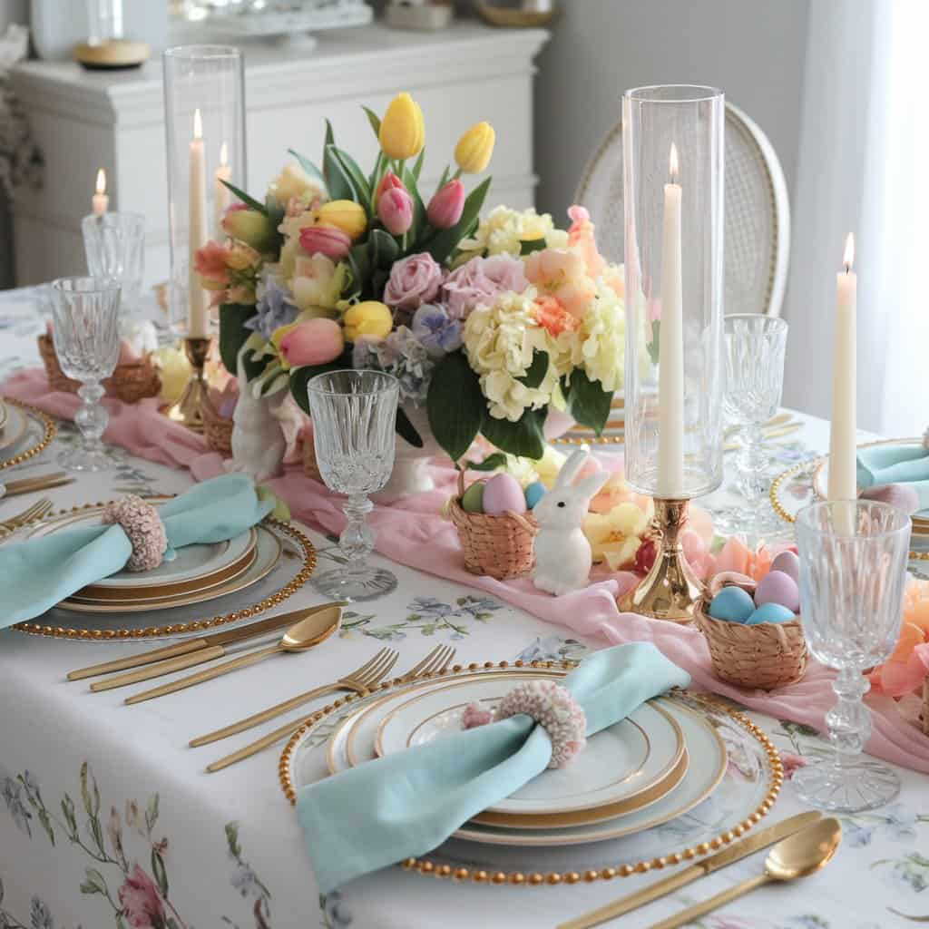 Elegant Easter Table Setting